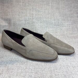 Aerosoles Paynes tan suede leather slip on comfort loafers shoes size 9.5 Wide